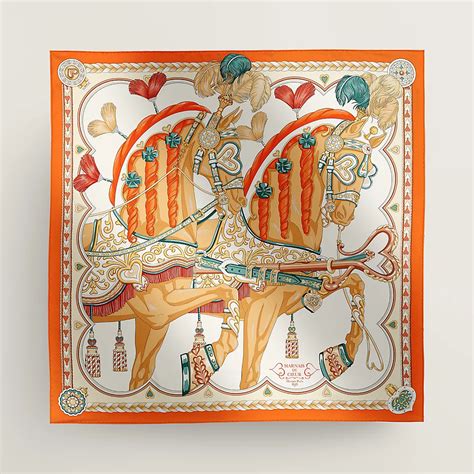 Hermes harnais de coeur scarf